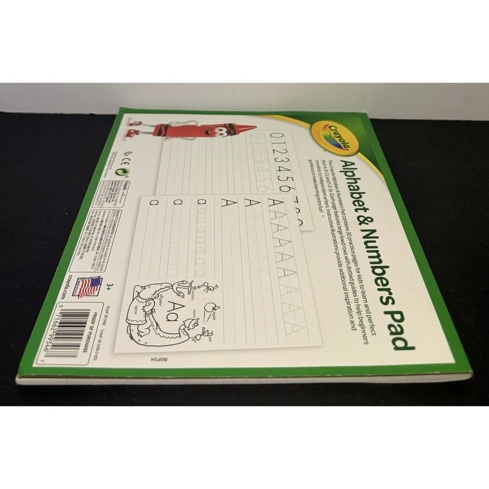 Crayola Alphabet Pad, Tracing Worksheets, 30 Pages, White, 10 x 8 Inches